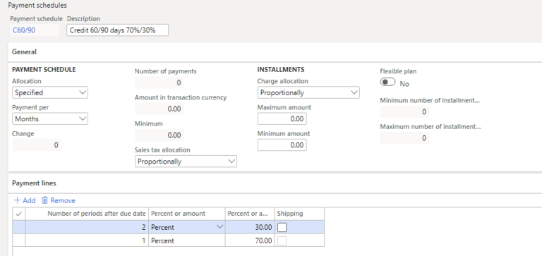 How to set up Terms of payment & Payment schedule in D365 Finance ...