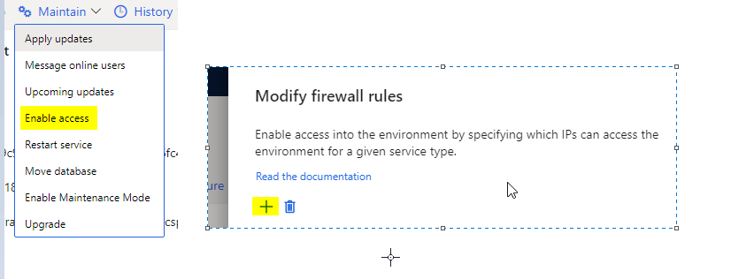 enable access